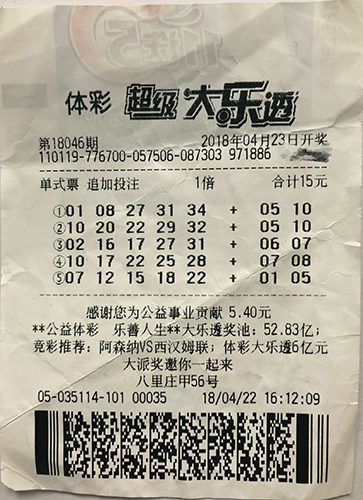 京城彩友领走大乐透1391万