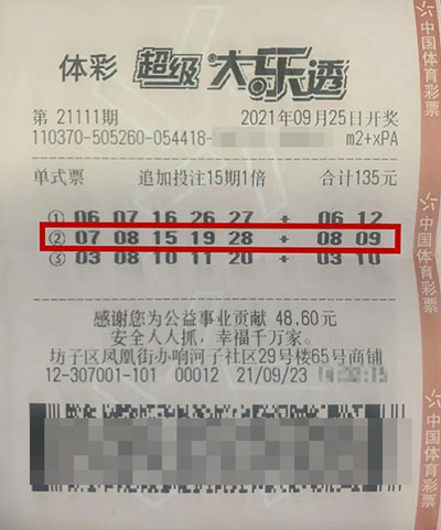 夫妇携手！兑奖大厅秀恩爱